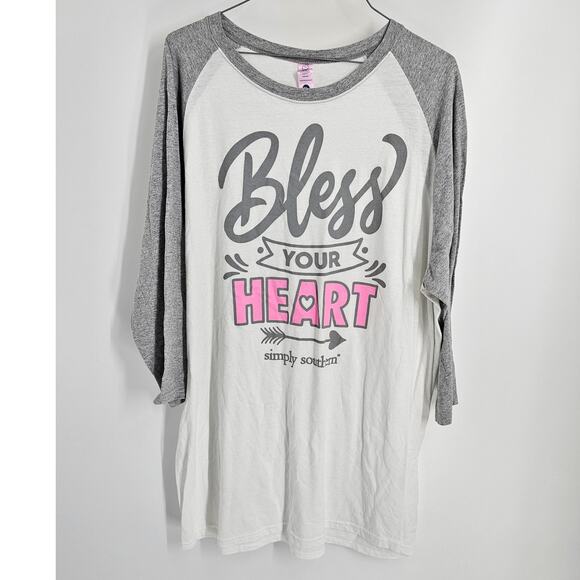 Simply Southern Bless Your Heart Womens Size Extra Large XL - Picture 1 of 3